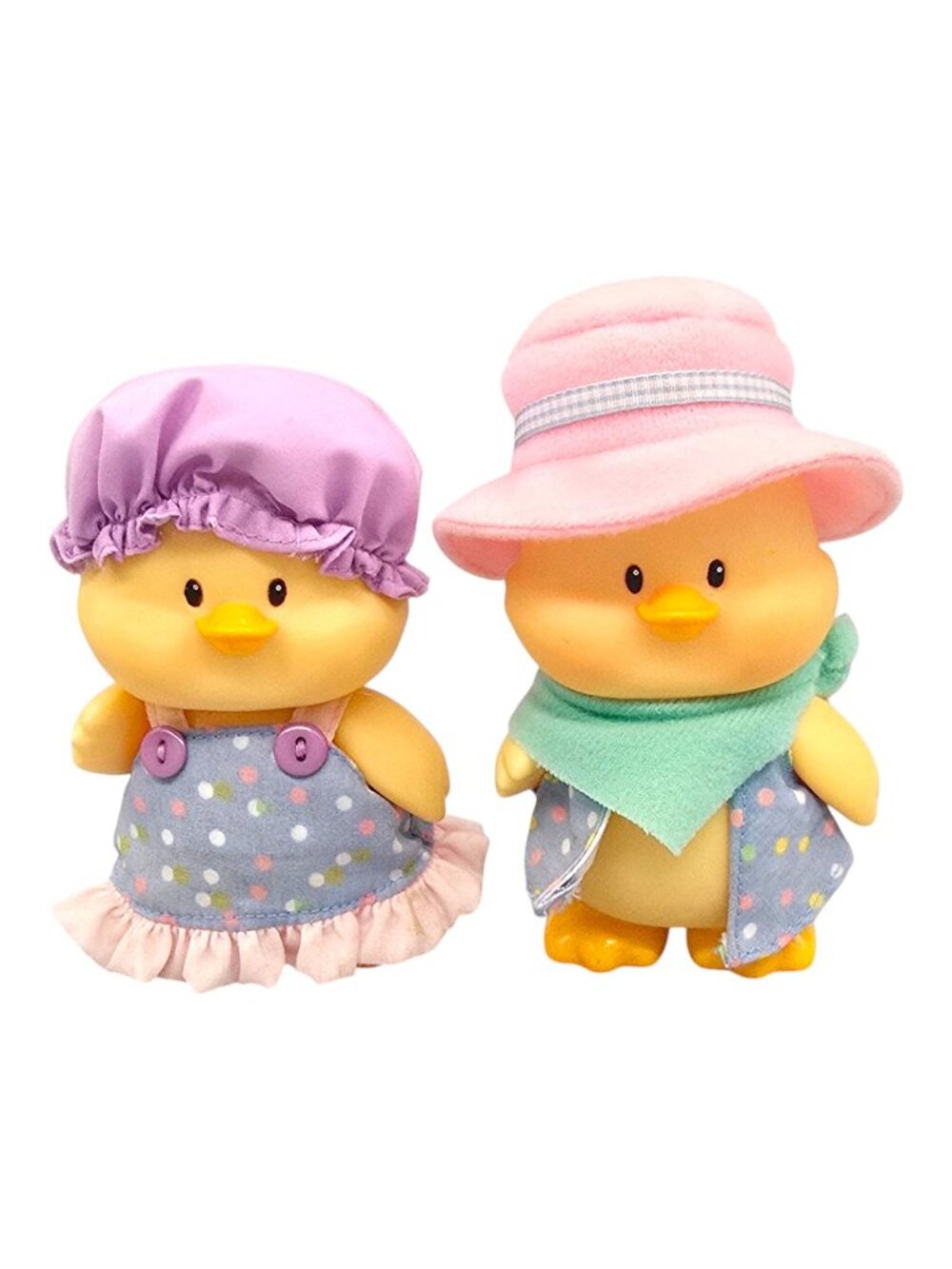 Just Spicy Brand Duck Chick Figure Toy 1997 Plastic Lot Vintage Set Of 2